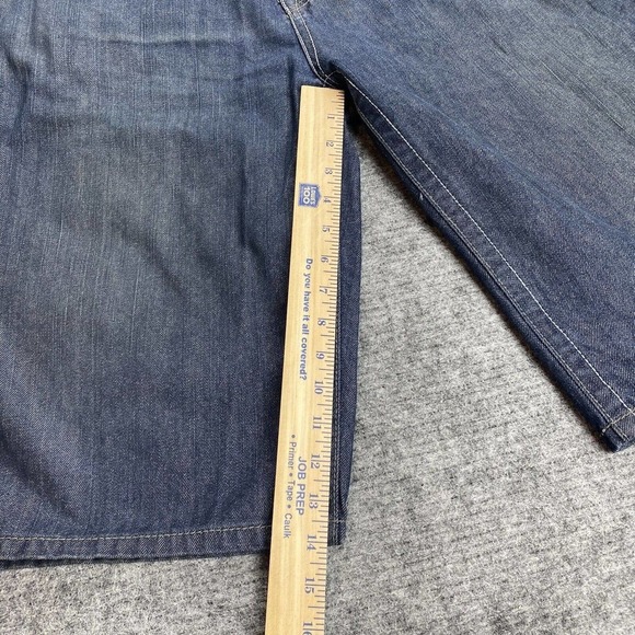 Vintage y2k Ecko Unltd Shorts Men 40 Baggy Fit Blue Streetwear Hip Hop Skater - Picture 8 of 16